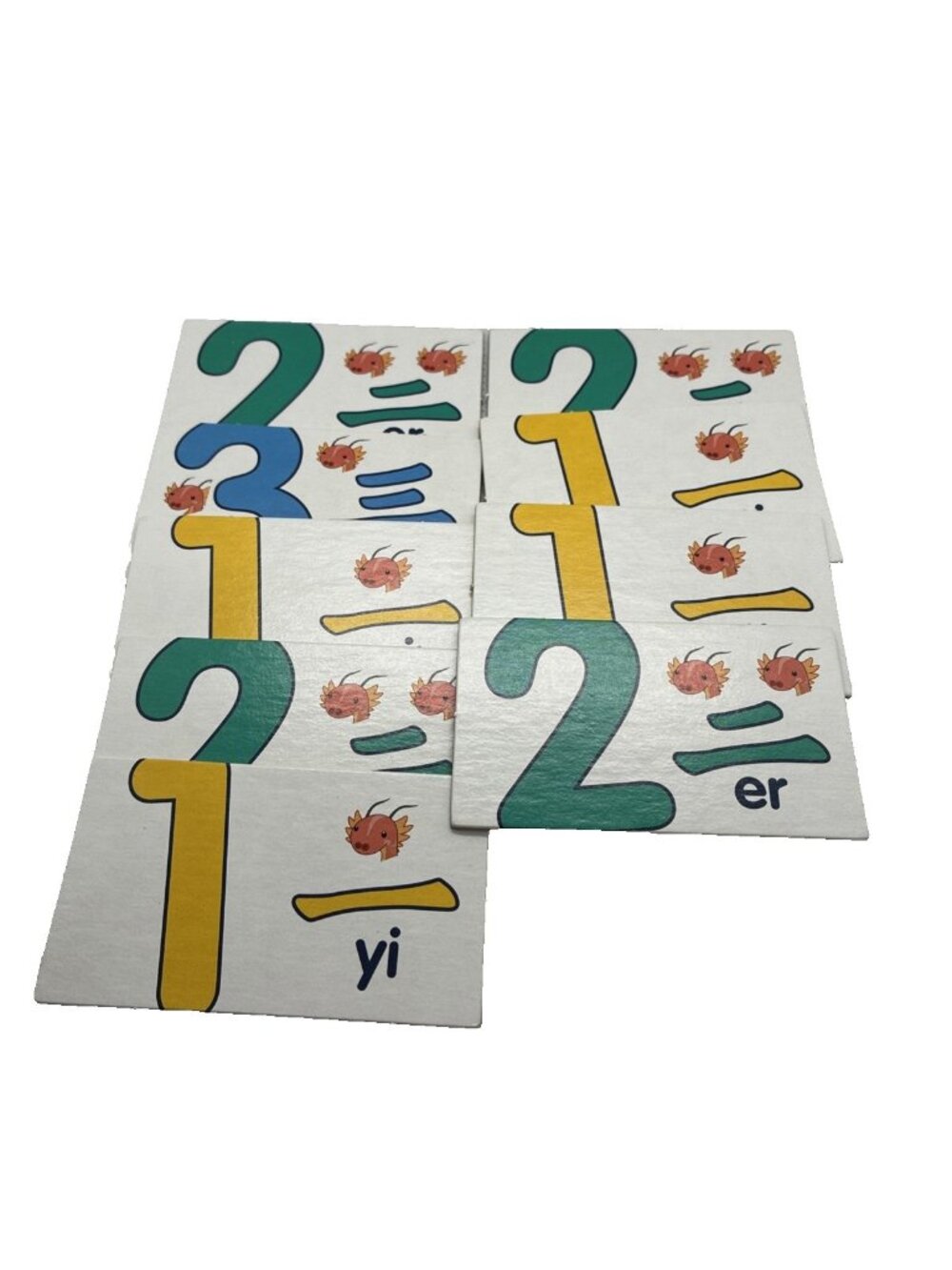 Ni Hao Kai Lan Dragon Boat Race Game Number Tokens Replacement Lot